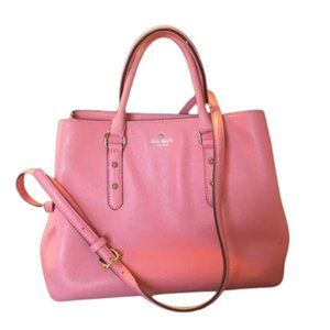 Kate Spade Evangeline Larchmont Avenue Pink Satchel Handbag NEW